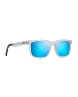 The Maui Jim Stone Shack Polarised Classic Sunglasses in Matte Crystal & Blue Hawaii