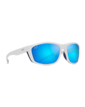 The Maui Jim Nuu Landing Polarised Sunglasses in White, Navy and Blue Hawaii