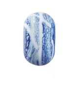 The Nalu Beads Polperro Bead in Blue & White