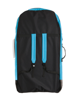 The Bulldog Bodyboard Bag in Black & Cyan