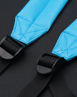 The Bulldog Bodyboard Bag in Black & Cyan