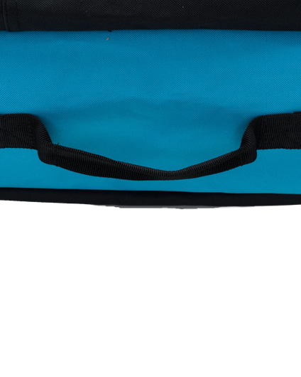 The Bulldog Bodyboard Bag in Black & Cyan