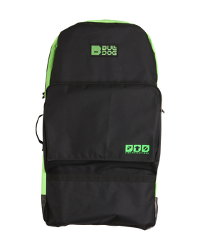 The Bulldog Bodyboard Bag in Black & Neon Green