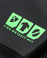 The Bulldog Bodyboard Bag in Black & Neon Green