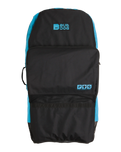 The Bulldog Triple Bodyboard Bag in Black & Cyan