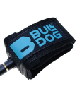 The Bulldog Wrist Coil Bodyboard Leash in Black & Petrol Blue