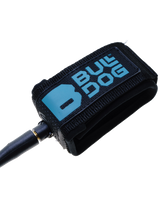 Double Swivel Ankle Surfboard Leash in Black & Cyan