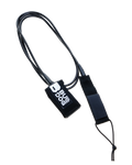 Double Swivel Ankle Surfboard Leash in Black & White