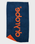 Organic Beach Towel in Orange & Deep Sea Blue