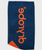 Organic Beach Towel in Orange & Deep Sea Blue