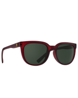 The Spy Bewilder Sunglasses in Matte Translucent Sienna Red & Happy Grey Green