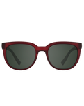 The Spy Bewilder Sunglasses in Matte Translucent Sienna Red & Happy Grey Green