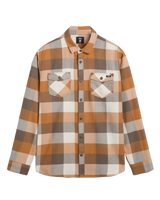 Box Flannel Classic Shirt in Bungee Cord & Brown Sugar