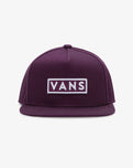 Boys Easy Box Snapback Cap in Blackberry Wine