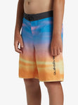 Boys Everyday Fade Boardshorts in Swedish Blue