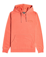 The Billabong Mens Arch Wave Hoodie in Faded Rose