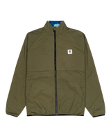 The Element Mens Wolfe Track Reversible Light Jacket in Dark Magma