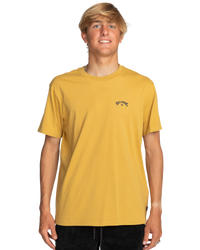 The Billabong Mens Arch Wave T-Shirt in Gold