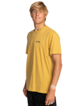 The Billabong Mens Arch Wave T-Shirt in Gold