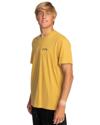 The Billabong Mens Arch Wave T-Shirt in Gold