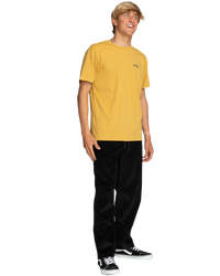 The Billabong Mens Arch Wave T-Shirt in Gold