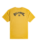 The Billabong Mens Arch Wave T-Shirt in Gold