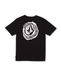 The Volcom Boys Boys Drift Out T-Shirt in Black