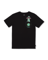 The Volcom Boys Boys Udder Space T-Shirt in Black