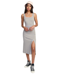 The RVCA Womens Plateau Midi Dress in Multi