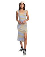 The RVCA Womens Plateau Midi Dress in Multi