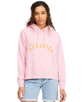 The Billabong Womens Morning Surf Hoodie in Pink Lady