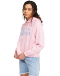 The Billabong Womens Morning Surf Hoodie in Pink Lady