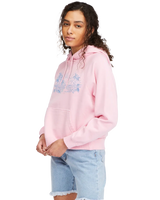 The Billabong Womens Morning Surf Hoodie in Pink Lady