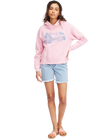 The Billabong Womens Morning Surf Hoodie in Pink Lady