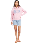 The Billabong Womens Morning Surf Hoodie in Pink Lady