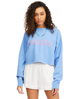 The Billabong Womens Hey G'Day Cropped Sweatshirt in Surfside