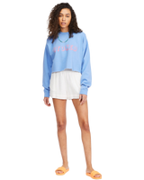 The Billabong Womens Hey G'Day Cropped Sweatshirt in Surfside