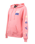 The Billabong Womens Eternal Summer Hoodie in Pink Sunset