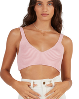 Sandstorm Knit Top in Pale Pink