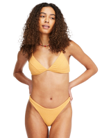 The Billabong Womens So Dazed Tanga Bikini Bottoms in Marigold