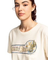 The Billabong Womens Scenic Route T-Shirt in Salt Crystal