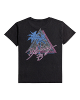 The Billabong Womens Neon Garden T-Shirt in Off Black