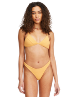 The Billabong Womens So Dazed Charlie Fixed Triangle Bikini Top in Marigold