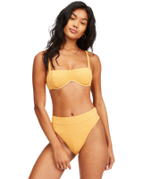 The Billabong Womens So Dazed Olivia Underwire Bikini Top in Marigold