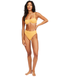 The Billabong Womens So Dazed Olivia Underwire Bikini Top in Marigold