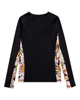 Surf Capsule Yoke Rash Vest in Black Pebble