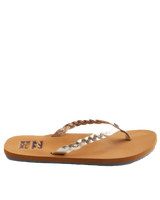 The Billabong Womens Sandies Flip Flops in Platinum