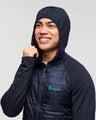 The Cotopaxi Mens Capa Hybrid Insulated Hooded Jacket in Carbon