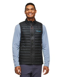 The Cotopaxi Mens Capa Insulated Gilet in Cotopaxi Black