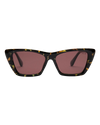 Cate Polarised Sunglasses in Tortoise & Plum